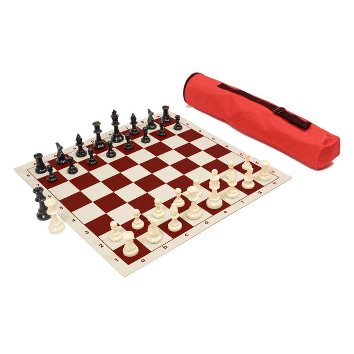 Tournament Regulation Chess Set Combo - Vinyl Chess Board - The Gameroom Joint