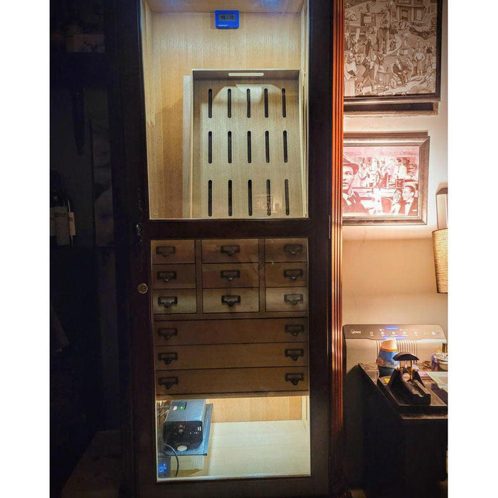 Humidors Supreme Olde English Display Cabinet Humidor - 3,500 Cigar Ca ...
