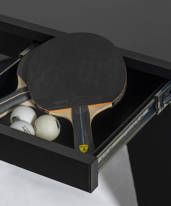 Killerspin Revolution SVR Black steel Indoor Table Tennis Table - The Gameroom Joint