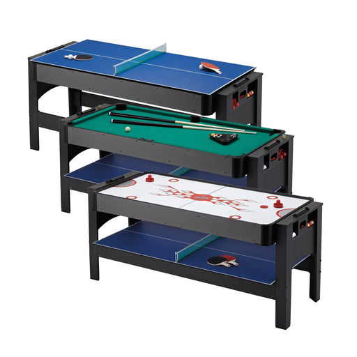 6 Foot 3 in 1 Multi Game Table